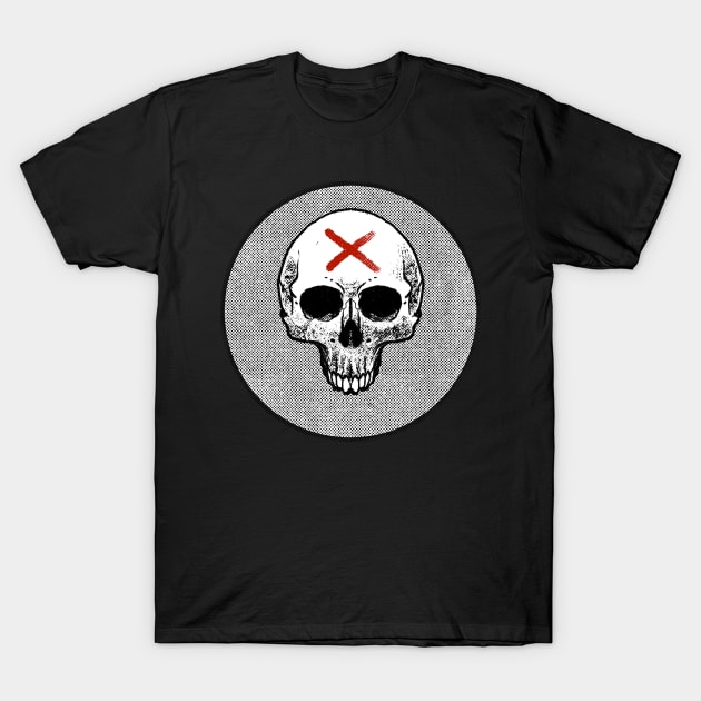 Skull X Shirt T-Shirt by RealmsOfNowhere